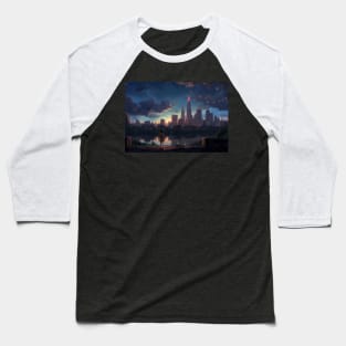 Anime Columbus - An Anime-Inspired Skyline of Ohio Baseball T-Shirt